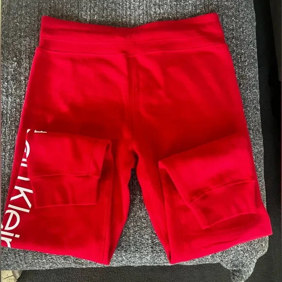 Calvin Klein Red Joggers - Picture 2 of 4